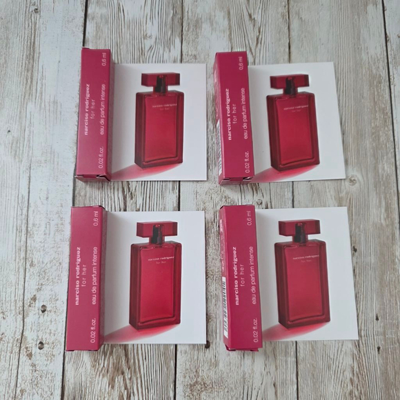 4 ×Narciso Rodriguez For Her Intense Sample set - Picture 1 of 3